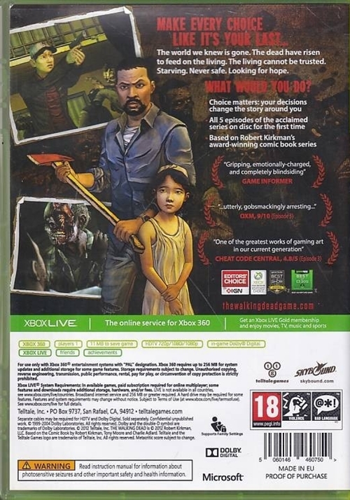 The Walking Dead - XBOX 360 (B Grade) (Genbrug)